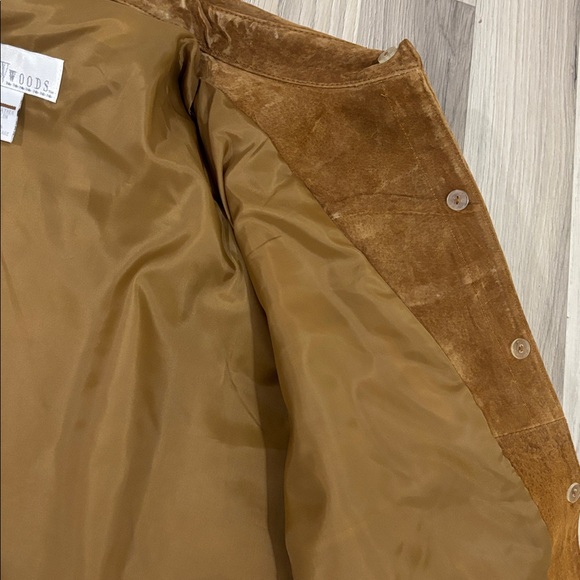 Allison Woods Suede Vintage 90s Button Down Western Jacket Size XL NWOT - Picture 14 of 15